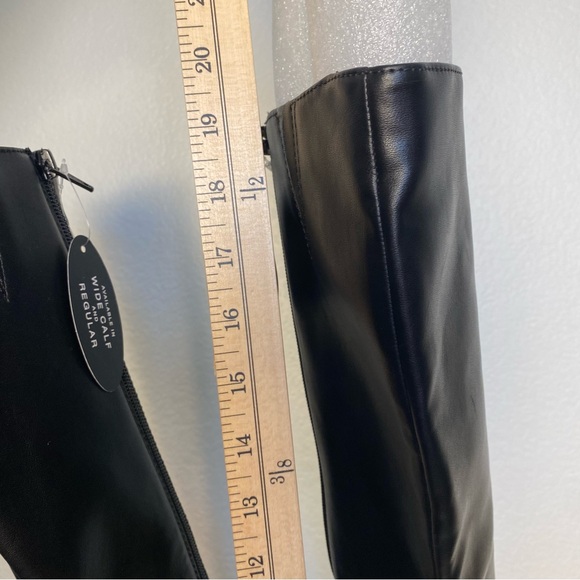 NWB Wild Pair Black Knee-High Block Heel Boots Size 10 - Picture 9 of 14